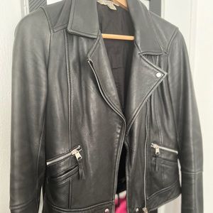 Zara trafaluc motorcycle leather jacket